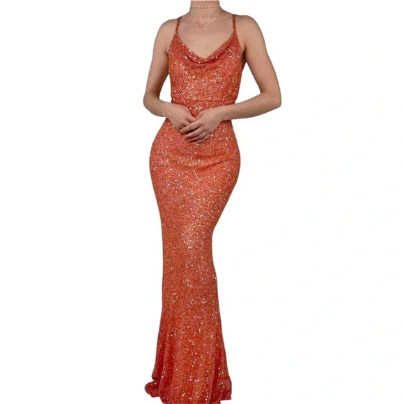 Vintage SCALA formal sequin gown - Picture 1 of 7